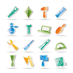 Building and Construction Tools icons - Vector Icon Set