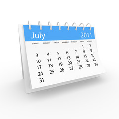 2011 calendar july