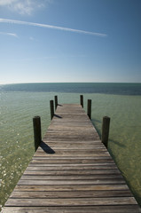 Wooden pier at the beach