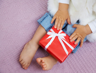 Child with gift
