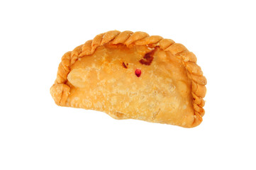 curry puff on white background