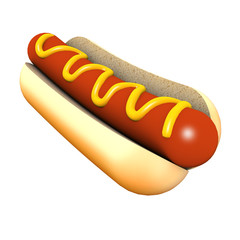3d Hot dog