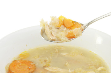 Chicken and vegetable soup