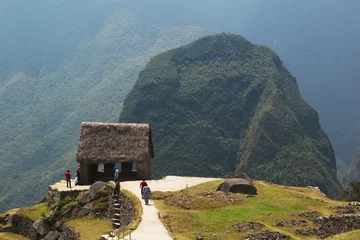 Photo sur Plexiglas Machu Picchu The Guard or caretaker house of Machu Picchu