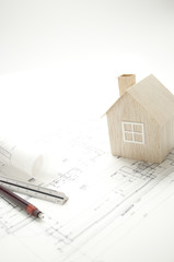 家と図面