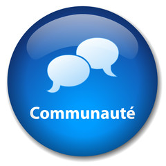 Bouton COMMUNAUTE (forum groupes contacts partage discussion )