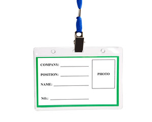 card empty ID badge