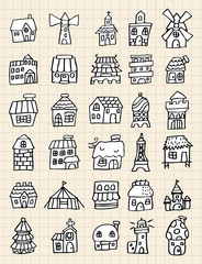 hand draw house element