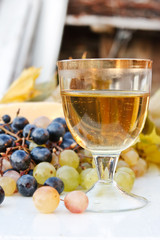 Grapes and wine