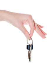 two Keys in a female hand