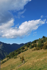 Alps mountains in summer, Piedmont, Italy