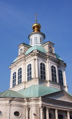 Fototapeta na wymiar temple on a background sky, Russia