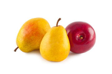 Pears apple isolated on white background.