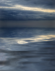 Beautiful water reflection of evokative cloudscape