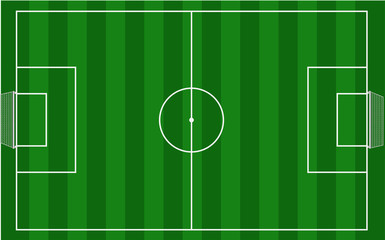 Soccer field. Vector.