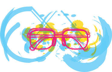 Obraz na płótnie Canvas Eyeglasses illustration