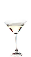 martini glass isolated on white