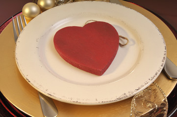 Advent Teller mit Herz