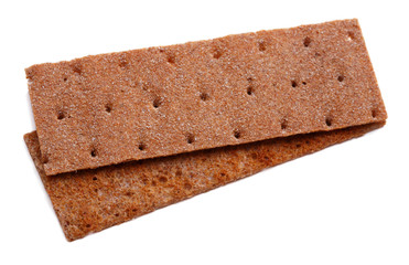 Slices of low caloric crispbread
