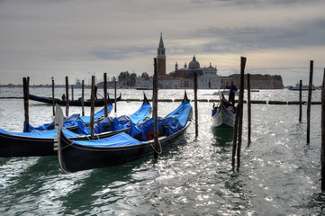 Naklejka premium Gondolas in Venice
