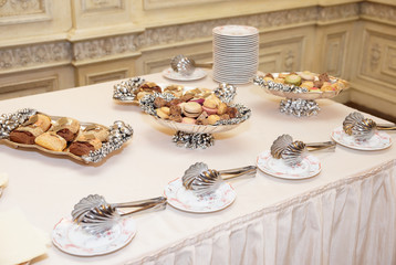 Sweets on banquet table