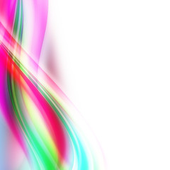 Elegant geschwungenes Objekt mit Platz für Text