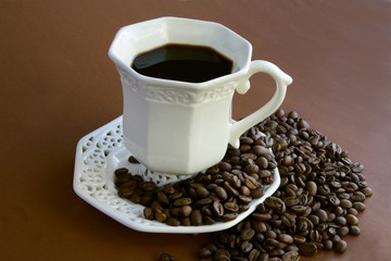 coffee and coffee beans