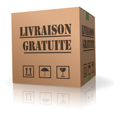 free delivery cardboard box package shipment