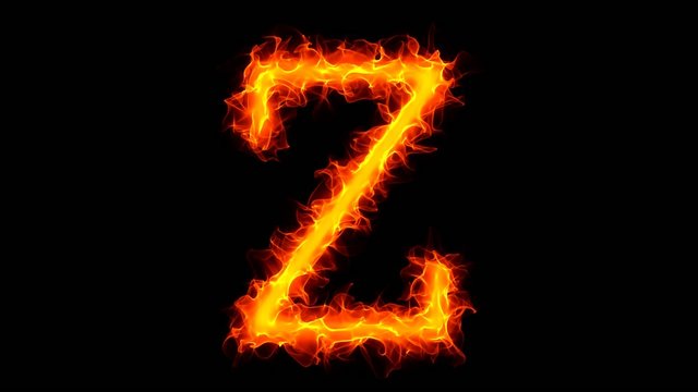 Fire letter Z