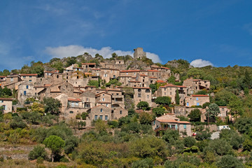 Fototapeta premium little village in the languedoc
