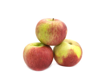 Fototapeta na wymiar Three apples.