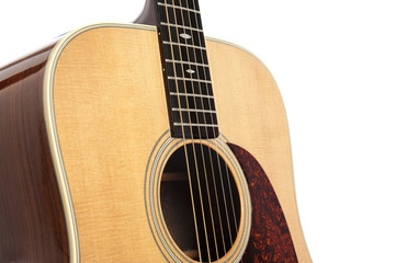 Fototapeta premium Acoustic guitar close-up
