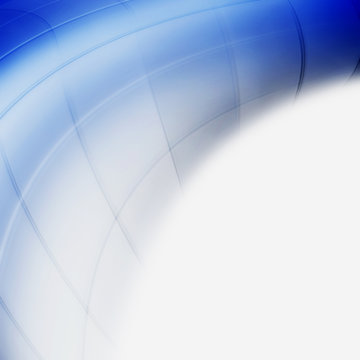 Elegant geschwungenes Objekt mit Platz f&uuml;r Text