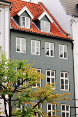 Fototapeta na wymiar Kolorowe domy w Kopenhadze