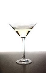 martini glass on a white background