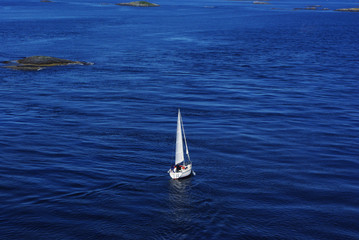 Sailboat on the sea