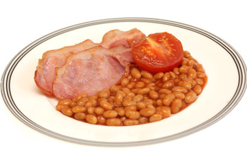 Bacon Beans and Tomato Breakfast