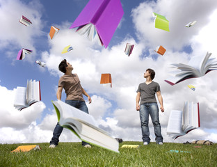 Rain of books
