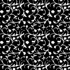 black and white ornament