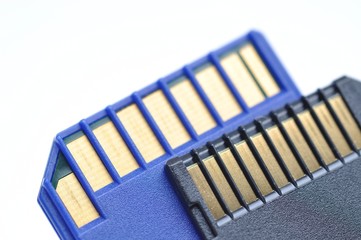 Close-up memory cards