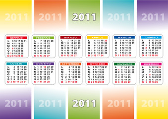 calendario 2011 colori