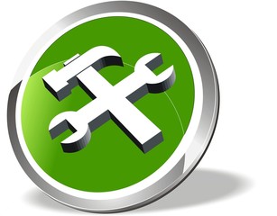 Obraz premium bouton 3D maintenance