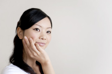 portrait of beautiful japanese girl