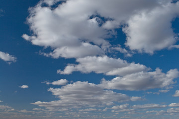 Blue sky cloudscape