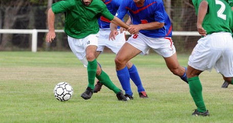Naklejka premium le duel au football