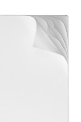 paper curl at the edge of a brown paper