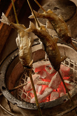 魚の串焼き