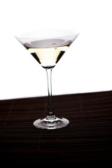 martini glass on a white background