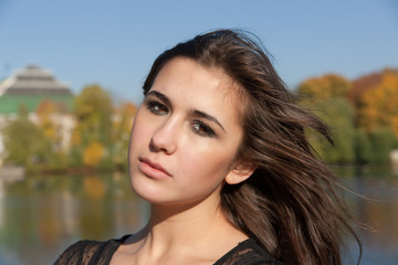 Naklejka premium sunny portrait