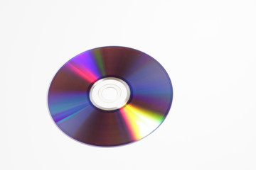 CD, DVD vor weißem Hintergrund freigestellt